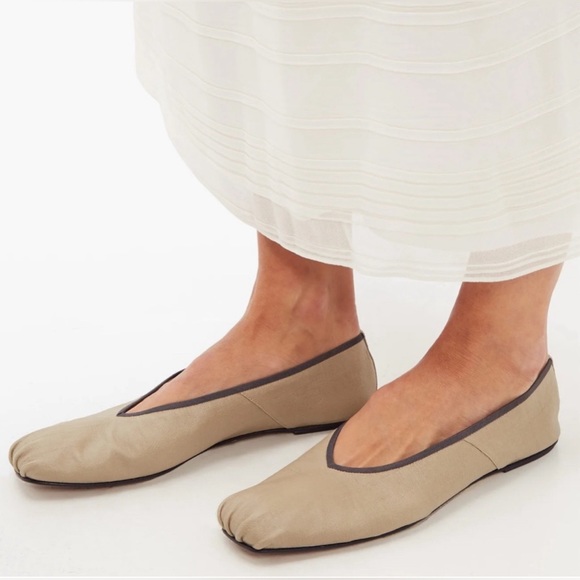 The Row Shoes - The Row Beige Ballet Flats